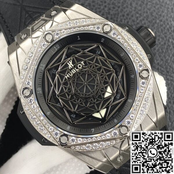 WWF Factory Replica Hublot - Big Bang Titanium Case Diamond