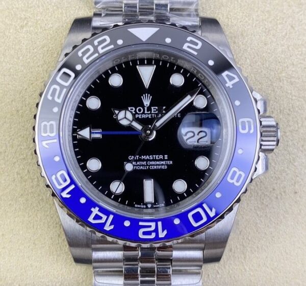 OW Factory Replica Rolex GMT Master II M126710BLNR-0002