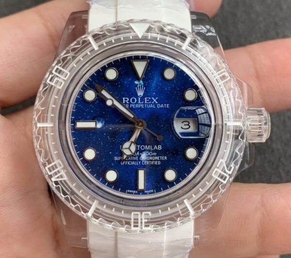 Customized Rolex Submariner CH Blue Star Dial Watch