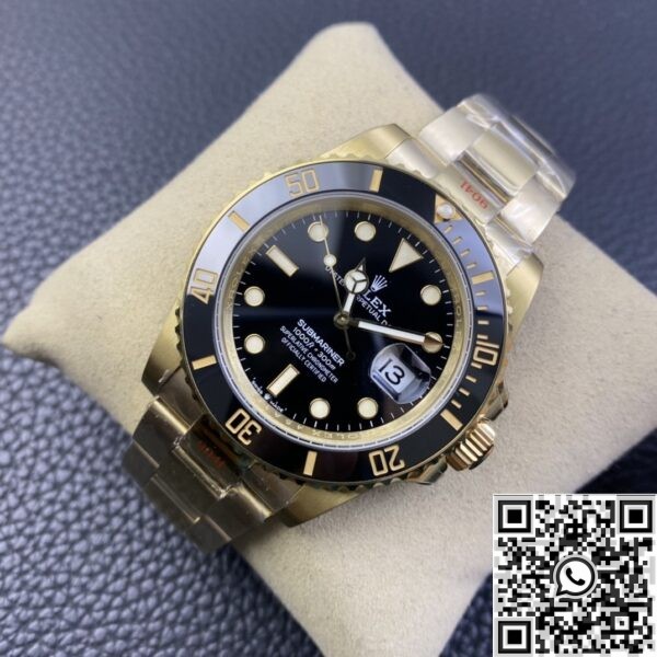 GM Factory Fake Rolex Submariner M126618LN-0002 Gold Watch