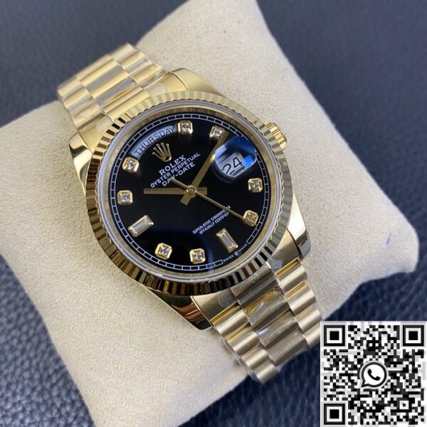 Rolex Air king Replica Day Date M128238 Rose Gold Diamond