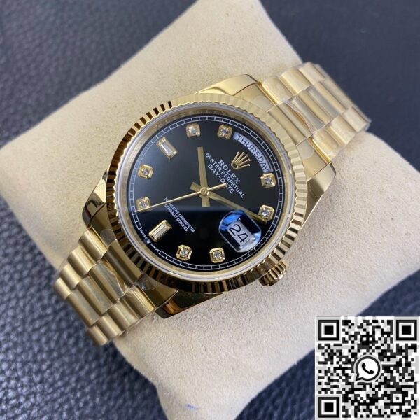 Rolex Air king Replica Day Date M128238 Rose Gold Diamond