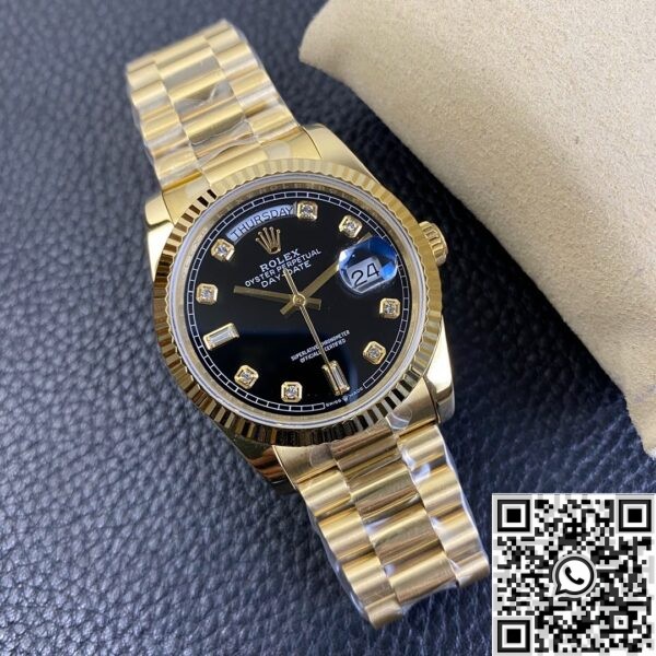 Rolex Air king Replica Day Date M128238 Rose Gold Diamond