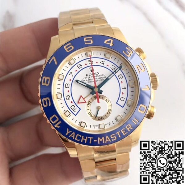 Fake Rolex Yacht Master II JF Factory 116688-78218 Gold Watch