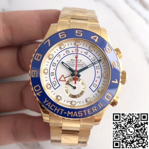 Fake Rolex Yacht Master II JF Factory 116688-78218 Gold Watch