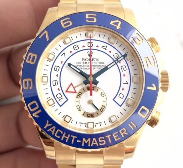 Fake Rolex Yacht Master II JF Factory 116688-78218 Gold Watch