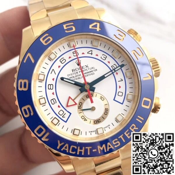 Fake Rolex Yacht Master II JF Factory 116688-78218 Gold Watch