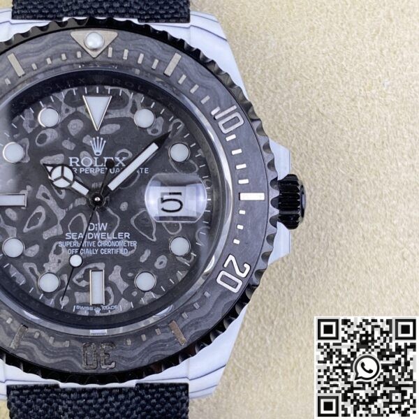 Custom Rolex Sea-Dweller DIW Carbon Fiber Case Watch