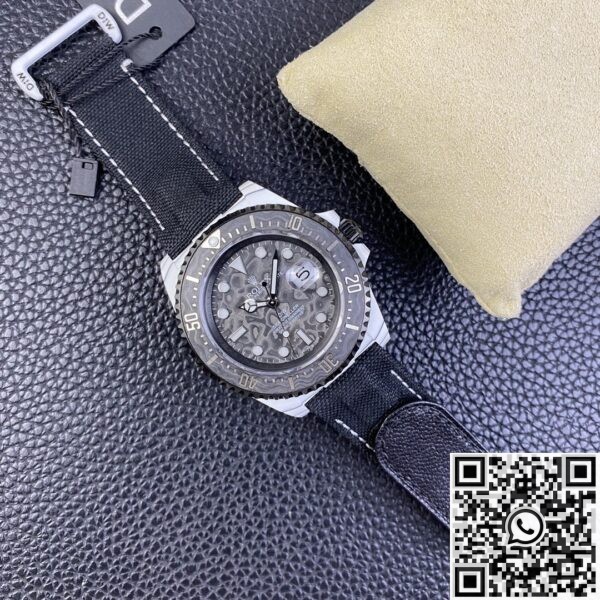 Custom Rolex Sea-Dweller DIW Carbon Fiber Case Watch