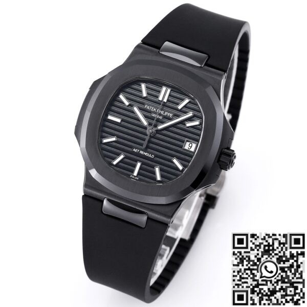 Patek Philippe Custom Watch Nautilus Gradient Black Ceramic