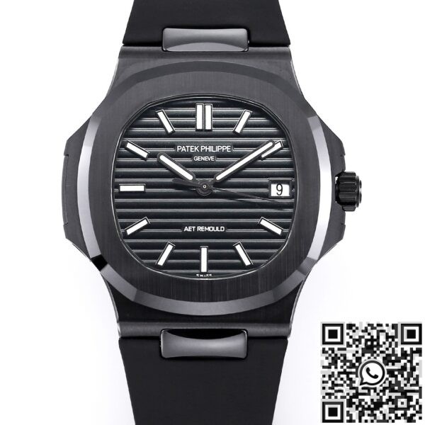 Patek Philippe Custom Watch Nautilus Gradient Black Ceramic