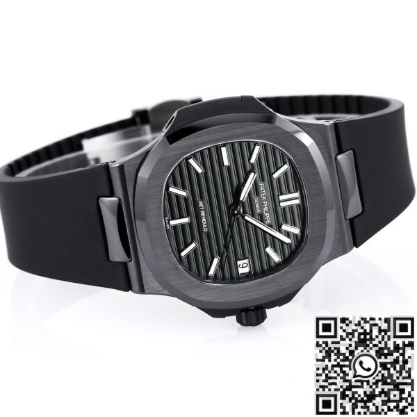 Patek Philippe Custom Watch Nautilus Gradient Black Ceramic