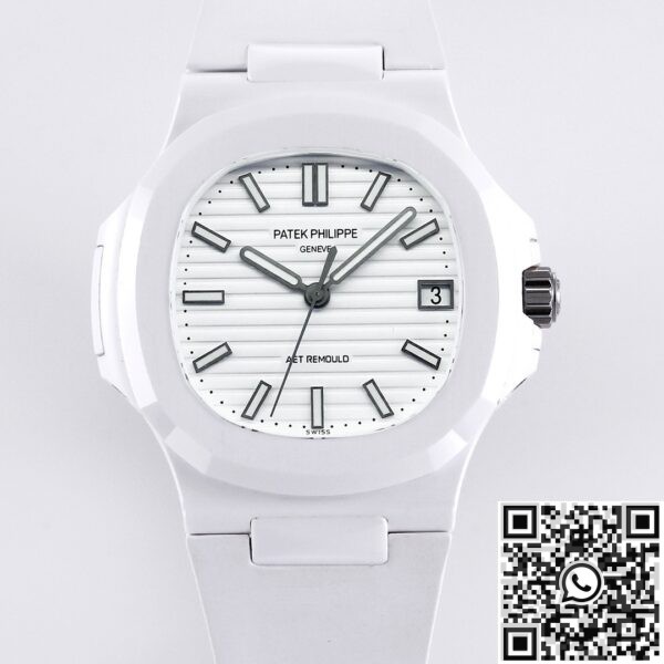 Patek Philippe Nautilus Custom White Ceramic Watch