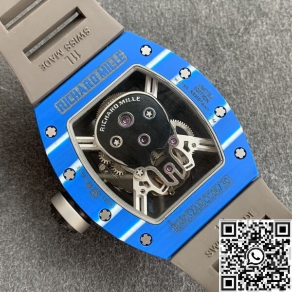 YS Factory Fake Richard Mille RM052 Blue Carbon Fiber Case