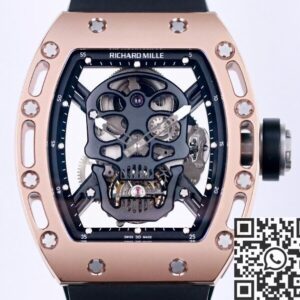 JB Factory Fake Richard Mille RM052 Rose Gold Case Watches