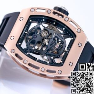 JB Factory Fake Richard Mille RM052 Rose Gold Case Watches