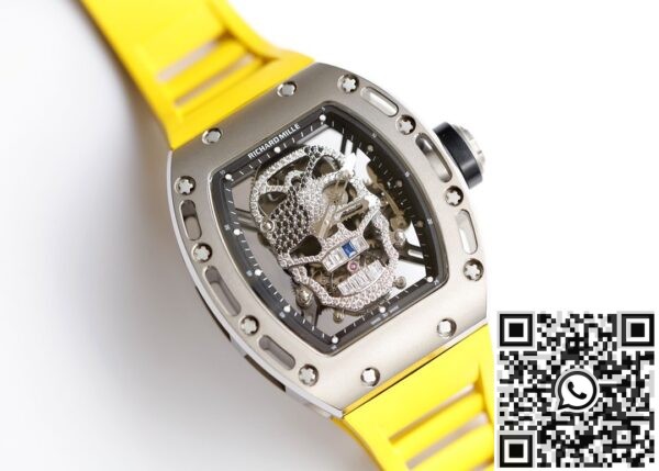 EUR Factory Replica Richard Miller - RM052 Diamond Skull Yellow