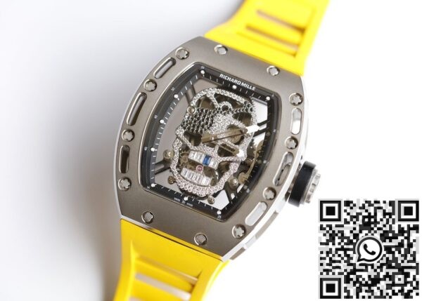 EUR Factory Replica Richard Miller - RM052 Diamond Skull Yellow