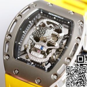 EUR Factory Replica Richard Miller - RM052 Diamond Skull Yellow