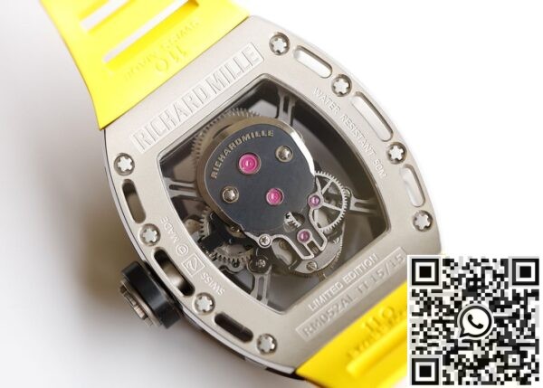 EUR Factory Replica Richard Miller - RM052 Diamond Skull Yellow