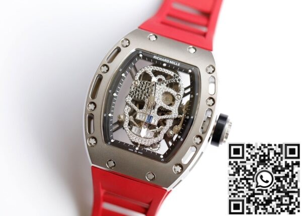 EUR Factory Richard Miller Copy - RM052 Diamond Skull Red