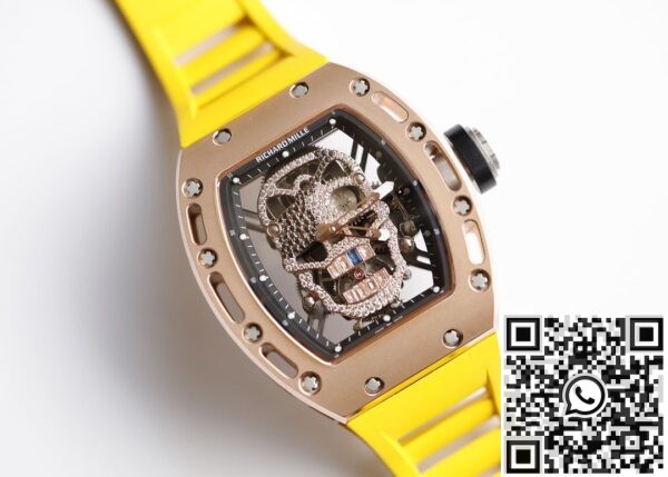 EUR Factory Copy Richard Miller - RM052 Rose Gold Case Yellow