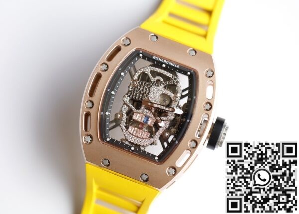 EUR Factory Copy Richard Miller - RM052 Rose Gold Case Yellow