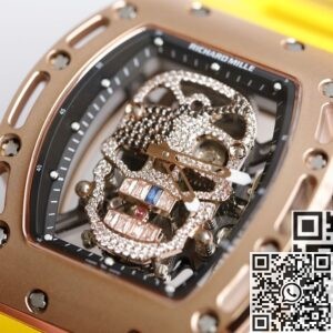 EUR Factory Copy Richard Miller - RM052 Rose Gold Case Yellow