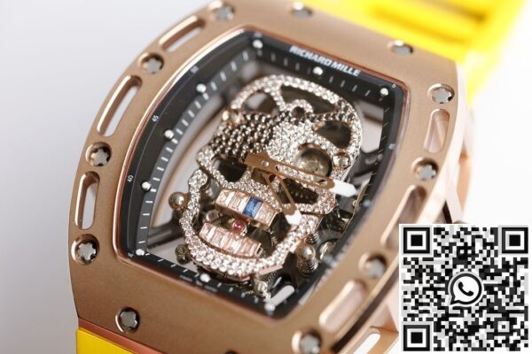 EUR Factory Copy Richard Miller - RM052 Rose Gold Case Yellow