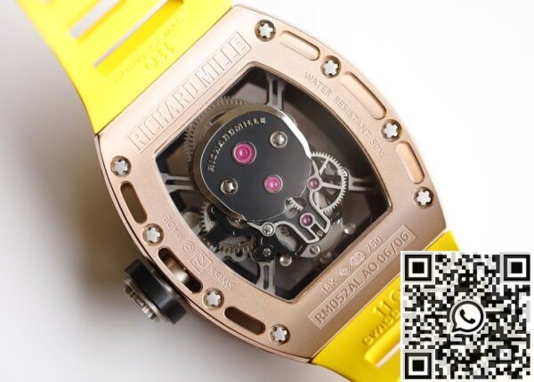 EUR Factory Copy Richard Miller - RM052 Rose Gold Case Yellow