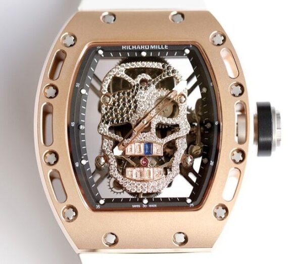 EUR Factory Imitate Richard Miller - RM052 Rose Gold Case White