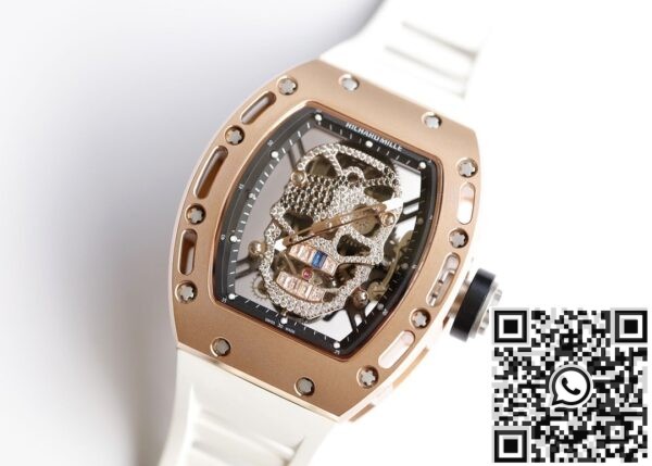 EUR Factory Imitate Richard Miller - RM052 Rose Gold Case White