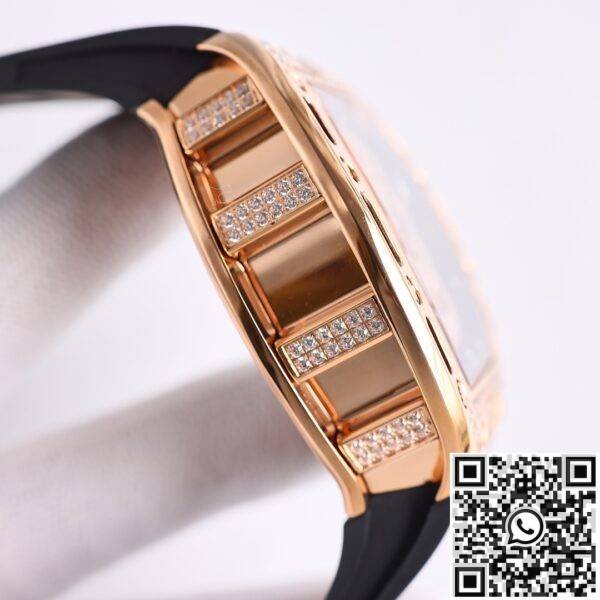 CH Fake Watch Richard Mille RM52 Rose Gold Diamond