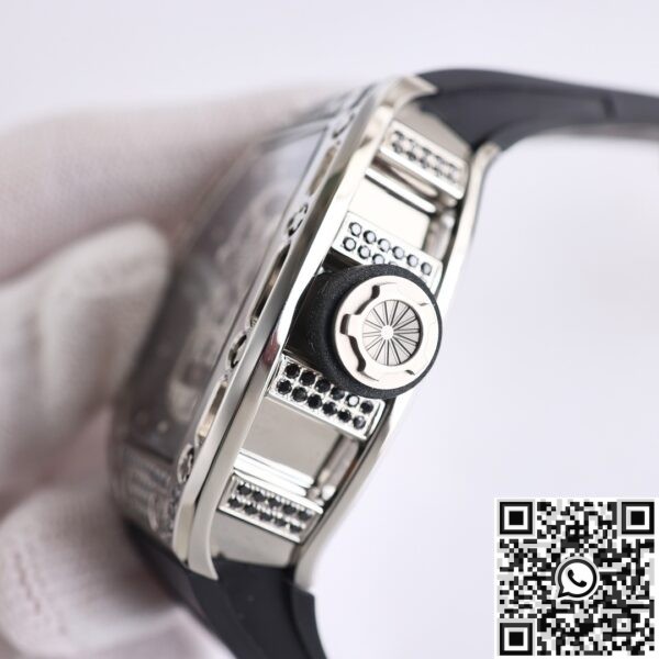 CH Fake Watches Richard Mille RM52 Black Diamond Case