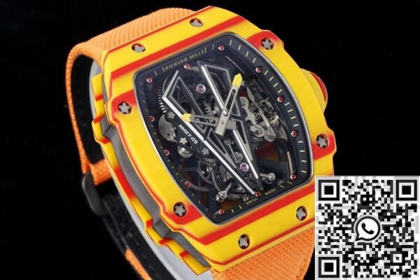 RM Factory Replica Richard Mille RM27-03 Orange Nylon Strap