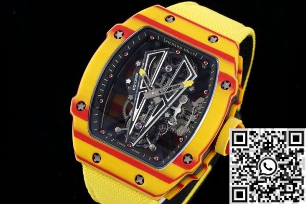 RM Factory Replica Richard Mille RM27-03 Yellow Nylon Strap