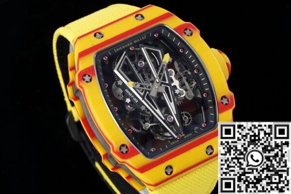 RM Factory Replica Richard Mille RM27-03 Yellow Nylon Strap