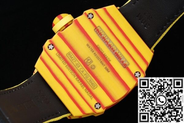 RM Factory Replica Richard Mille RM27-03 Yellow Nylon Strap