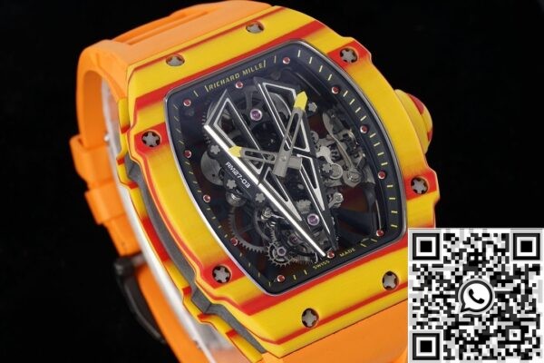 Replica Richard Mille RM27-03 Orange Rubber Strap Watch