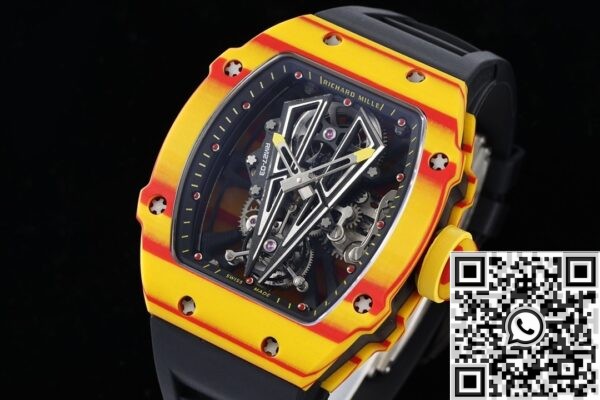 Fake Richard Watches RM Mille RM27-03 Black Rubber Strap