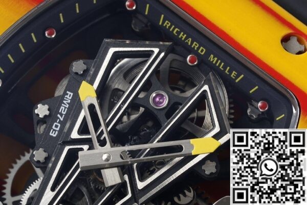 Fake Richard Watches RM Mille RM27-03 Black Rubber Strap