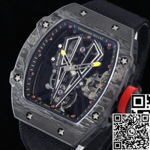 Fake Richard Mille RM Factory RM27-03 Black Nylon Strap