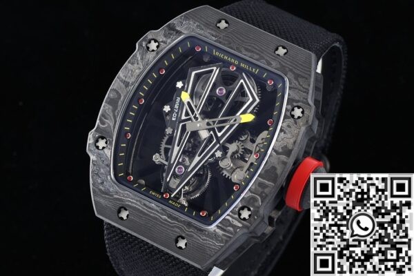 Fake Richard Mille RM Factory RM27-03 Black Nylon Strap