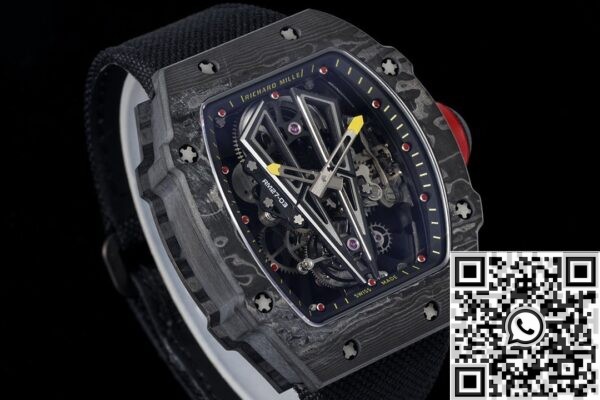 Fake Richard Mille RM Factory RM27-03 Black Nylon Strap