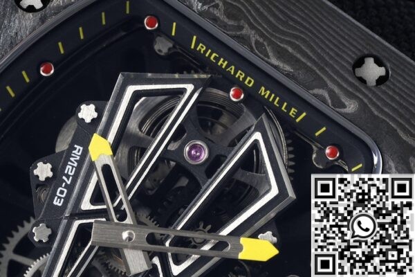 Fake Richard Mille RM Factory RM27-03 Black Nylon Strap