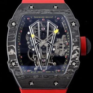 RM Factory Fake Mille RM27-03 Red Rubber Strap