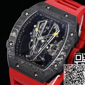 RM Factory Fake Mille RM27-03 Red Rubber Strap