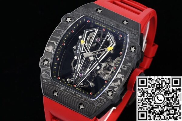 RM Factory Fake Mille RM27-03 Red Rubber Strap