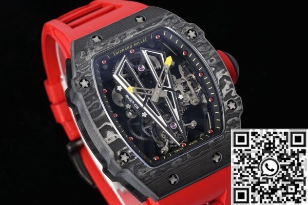 RM Factory Fake Mille RM27-03 Red Rubber Strap