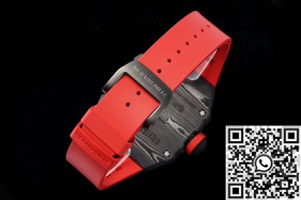 RM Factory Fake Mille RM27-03 Red Rubber Strap